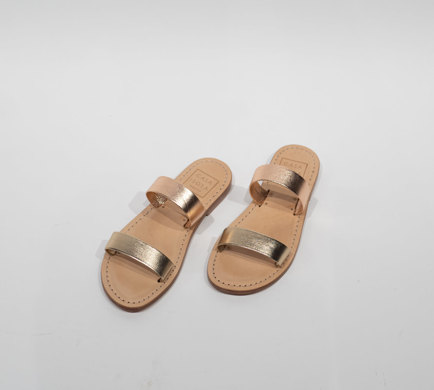 Elba Sandal - Rose/Gold
