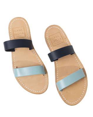 Elba Sandal - Navy/SkyBlue