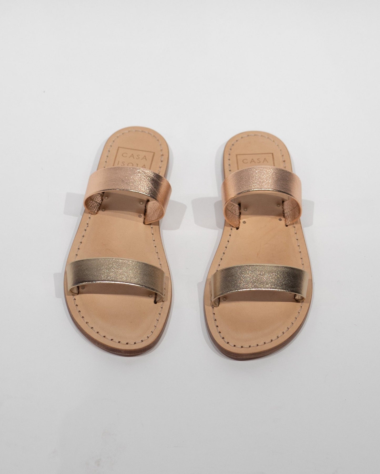 Elba Sandal - Rose/Gold