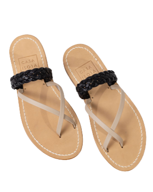 Maddalena Sandal - Black/Light Brown
